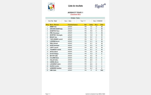 Résultats open Airshot no1 Ableiges