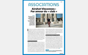 Un bel article sur le club dans Vincennes magazine